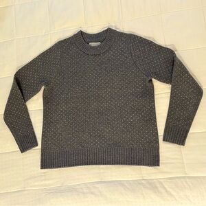 Icebreaker Charcoal Grey Heavy Wool Sweater